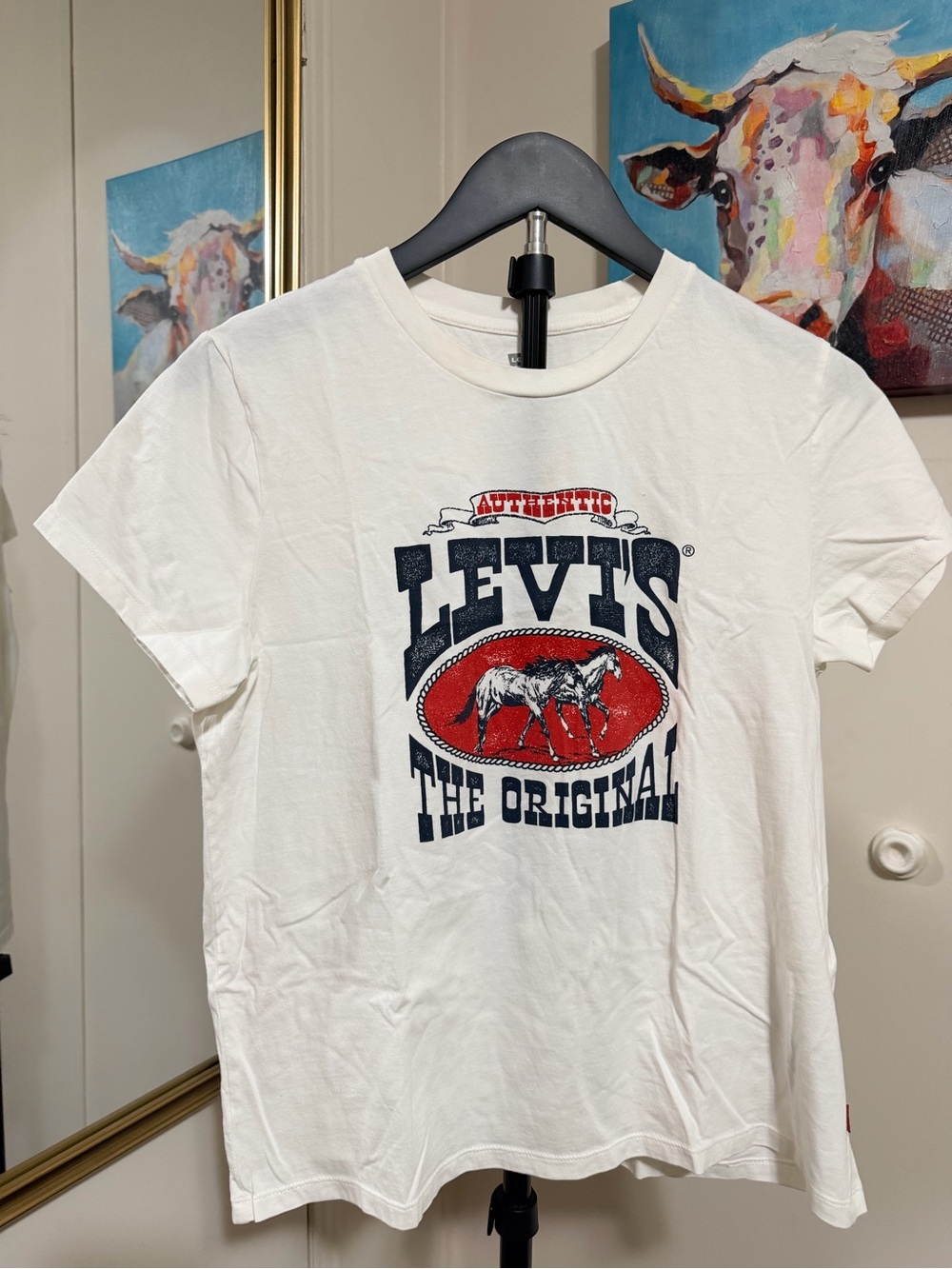 Levi’s The Original Horse Western Graphic Tee Women’s Medium